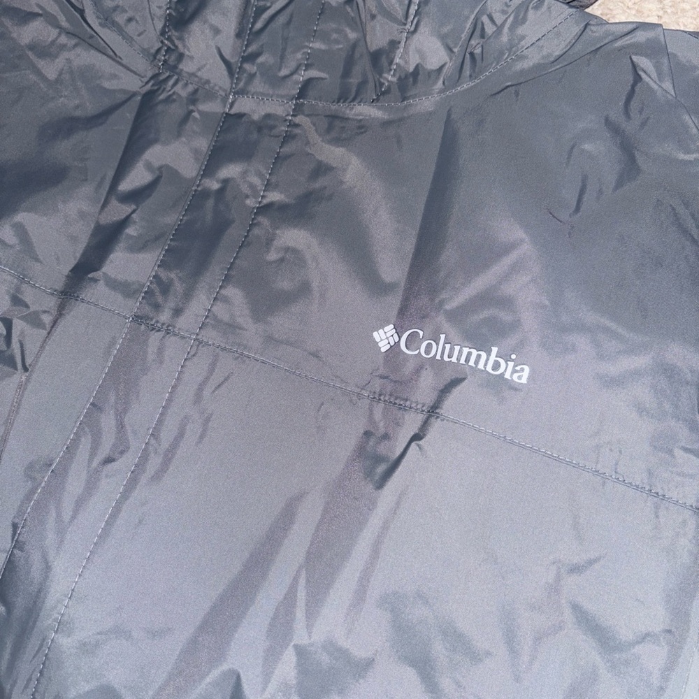 Mens Columbia Jacket Grey With Black Size 6X